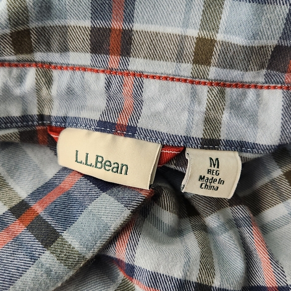 LL Bean Relaxed Scotch Plaid Flannel - Picture 5 of 6